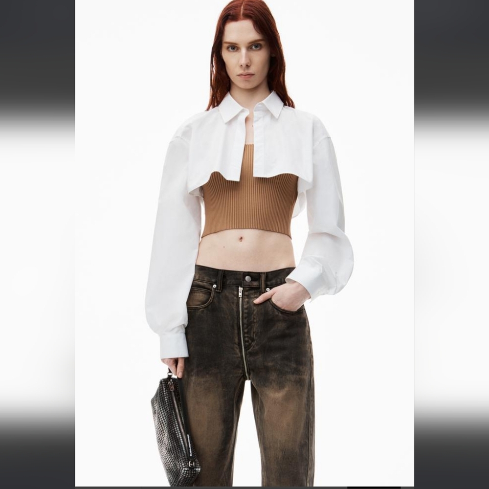 Pre-Styled Cami & Cropped Button Up Twinset